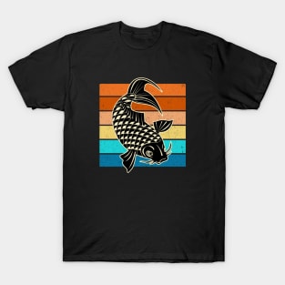 Koi Fish - Retro Sunset T-Shirt